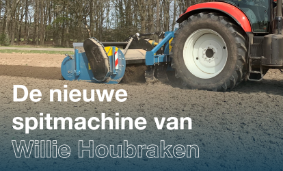 Efficiëntie in grondbewerking: de nieuwe spitmachine van Willie Houbraken